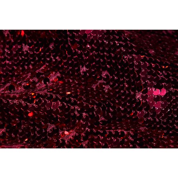 ZARA NEW $74 Pink Sequin Puff Sleeve One Shoulder Peplum Top XS - Picture 3 of 4